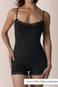 Willluxe® Lace Trim Spaghetti Strap Lightweight Pajama
