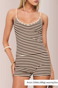 Willluxe® Striped Cami & Shorts Lounge Set