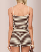 Willluxe® Striped Cami & Shorts Lounge Set
