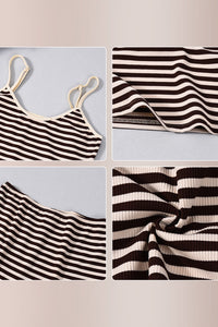 Willluxe® Striped Cami & Shorts Lounge Set