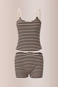 Willluxe® Striped Cami & Shorts Lounge Set