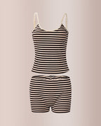 Willluxe® Striped Cami & Shorts Lounge Set