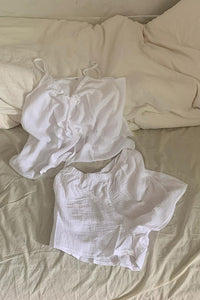 Willluxe® Lightweight Crinkle Cotton Cami & Shorts Loungewear Set