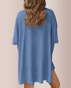 Willluxe® Oversized Tee & Biker Shorts Lounge Set