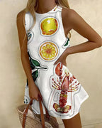 Willluxe® Summer Printed Sleeveless Beach Dress