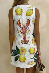 Willluxe® Summer Printed Sleeveless Beach Dress