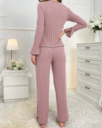 Willluxe® Homewear set with a lapel bow tie