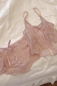 Willluxe® Sheer Lace Pajama Set
