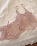 Willluxe® Sheer Lace Pajama Set
