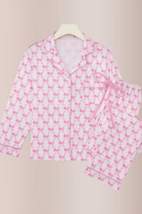 Willluxe® Long-Sleeved Buttoned Wide-Leg Pajama Set
