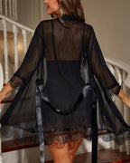 Willluxe® Sheer Lace Sleepwear Set
