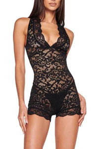 Willluxe® Romantic Lace Lingerie Romper