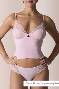 Willluxe® Lace Padded Triangle Camisole Set