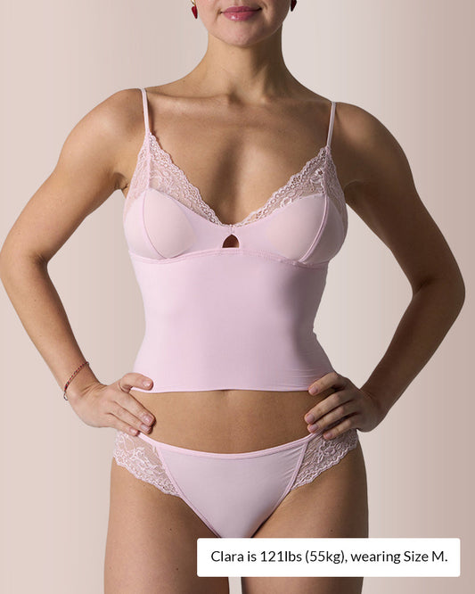 WILLLUXE® Lace Padded Triangle Camisole Set