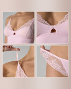 Willluxe® Lace Padded Triangle Camisole Set