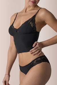 Willluxe® Lace Padded Triangle Camisole Set