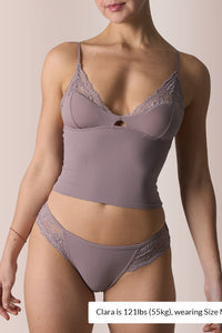 Willluxe® Lace Padded Triangle Camisole Set