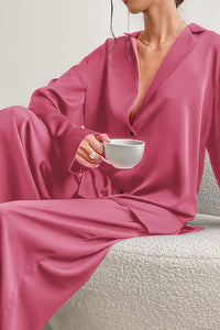 Willluxe® Summer Faux Silk Pajama Set
