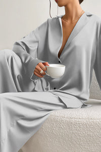 Willluxe® Summer Faux Silk Pajama Set