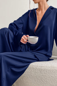 Willluxe® Summer Faux Silk Pajama Set