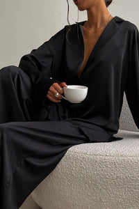 Willluxe® Summer Faux Silk Pajama Set