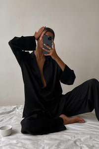 Willluxe® Summer Faux Silk Pajama Set