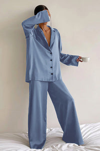 Willluxe® Summer Faux Silk Pajama Set