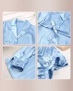 Willluxe® Serenity Satin 2-Piece Wrap Loungewear Set