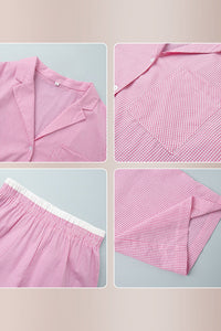 Willluxe® Classic Gingham Long Sleeve Pajama Set