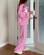Willluxe® Classic Gingham Long Sleeve Pajama Set