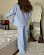Willluxe® Classic Gingham Long Sleeve Pajama Set