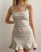 Willluxe® Floral Jacquard Knit Slip Loungewear Dress