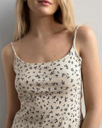 Willluxe® Floral Jacquard Knit Slip Loungewear Dress