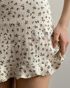 Willluxe® Floral Jacquard Knit Slip Loungewear Dress