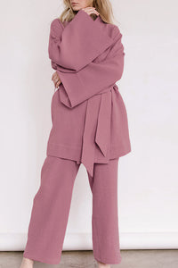 Willluxe® Cloud-Soft Gauze 2-Piece Wrap Loungewear Set