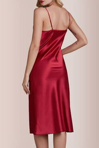 Willluxe® Elegant Cowl Neck Satin Slip Dress