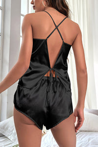 Willluxe® Satin Cami & Shorts Sleepwear Set