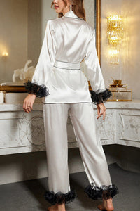 Willluxe® Organza Ruffle Pajama Set