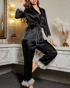 Willluxe® Organza Ruffle Pajama Set