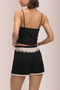 Willluxe® Silky Dream Lace Cami & Shorts Sleepwear