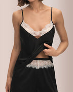 Willluxe® Silky Dream Lace Cami & Shorts Sleepwear