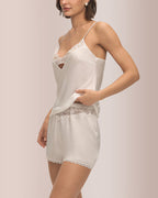 Willluxe® Silky Dream Lace Cami & Shorts Sleepwear