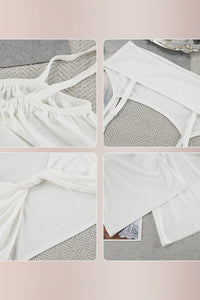 Willluxe® Elegant Cutout 3-Piece Wide-Leg Lounge Set