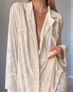 Willluxe® Luxe Crushed Velvet 2-Piece Loungewear Set
