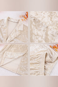 Willluxe® Luxe Crushed Velvet 2-Piece Loungewear Set