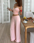 Willluxe® Sweet Dreams Cami Lounge Set With Drawstring Pants