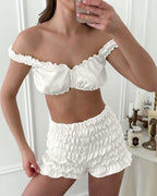 Willluxe® Textured 3-Piece Loungewear Set