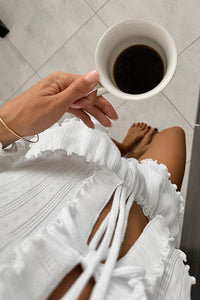 Willluxe® Tie-Front Long Sleeve Loungewear Set