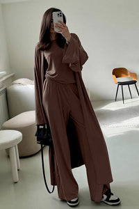 Willluxe® Effortless Chic 3-Piece Knit Loungewear Set