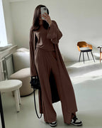 Willluxe® Effortless Chic 3-Piece Knit Loungewear Set